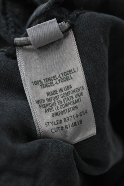 Bella Dahl Women Cargo Jogger Pants Black Drawstring Tencel Size XS