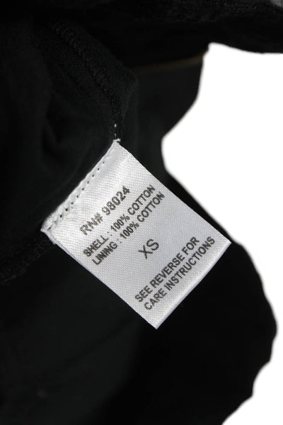 Love The Label Womens A-Line Mini Skort Black Cotton Size XS