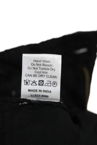 Love The Label Womens A-Line Mini Skort Black Cotton Size XS