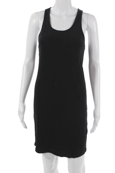 Leonard Frisbie Women Tank Dress Black Cotton Stretch Sleeveless Size XS