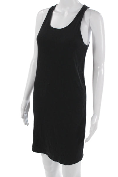 Leonard Frisbie Women Tank Dress Black Cotton Stretch Sleeveless Size XS
