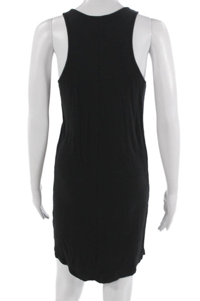 Leonard Frisbie Women Tank Dress Black Cotton Stretch Sleeveless Size XS