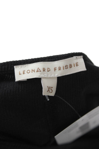 Leonard Frisbie Women Tank Dress Black Cotton Stretch Sleeveless Size XS