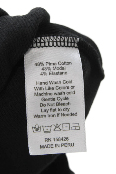Leonard Frisbie Women Tank Dress Black Cotton Stretch Sleeveless Size XS