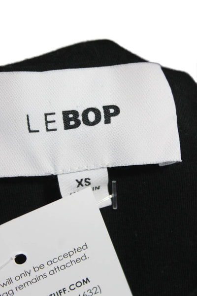 Le Bop Women Black Check 90s Mini Tank Dress Square Neck Sleeveless Size XS