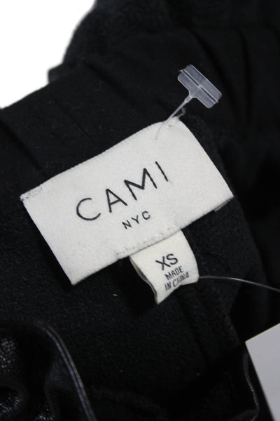 Cami NYC Women Black Cargo Paperbag Cropped Pants Size XS
