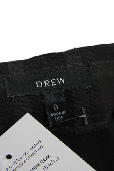 Drew Unisex Ankle Dress Pants Black Size 0