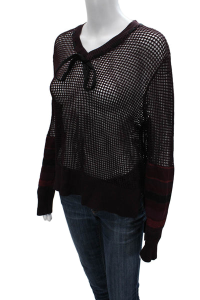 Aleeza Paris Unisex V-Neck Black Pullover Long Sleeve Poly Viscose Size S