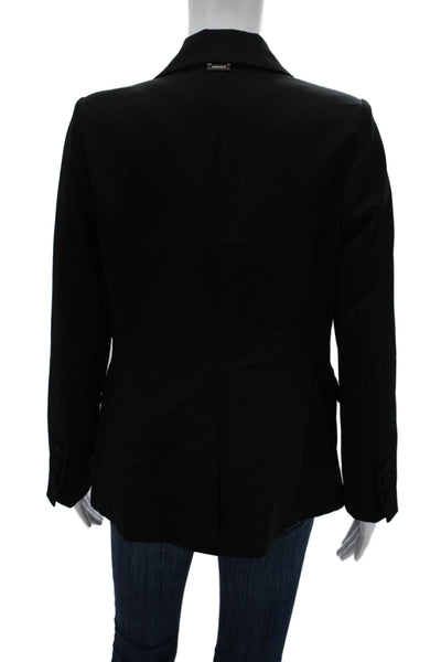 No Secrets Unisex Classic Black Blazer Collared Long Sleeve Polyester Size 42