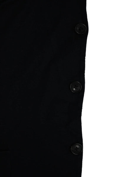 Belvest Mens Classic Dark Blue Cotton Nylon Button Collared Blazer Size 50