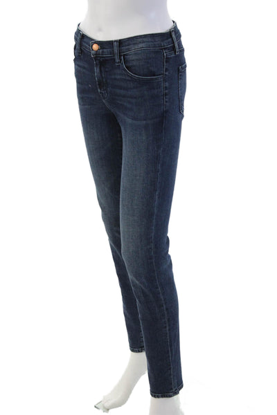 J Brand Womens Skinny Straight Dark Blue Jeans Size 25