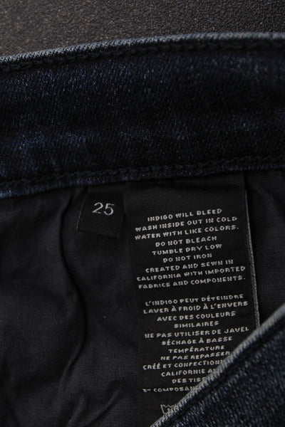 J Brand Womens Skinny Straight Dark Blue Jeans Size 25