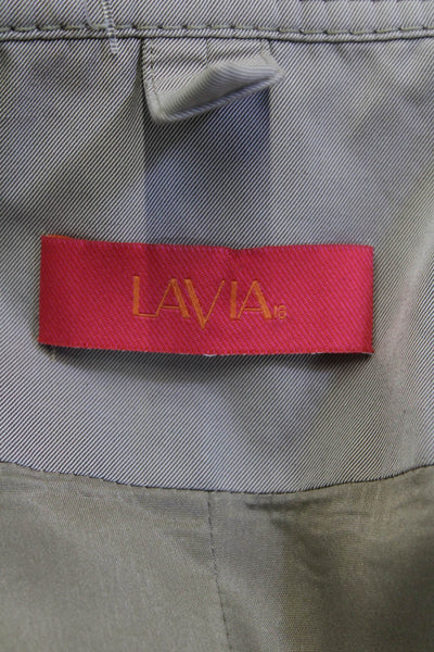 Lavia Womens Windbreaker Beige High Neck Drawstring Size 38