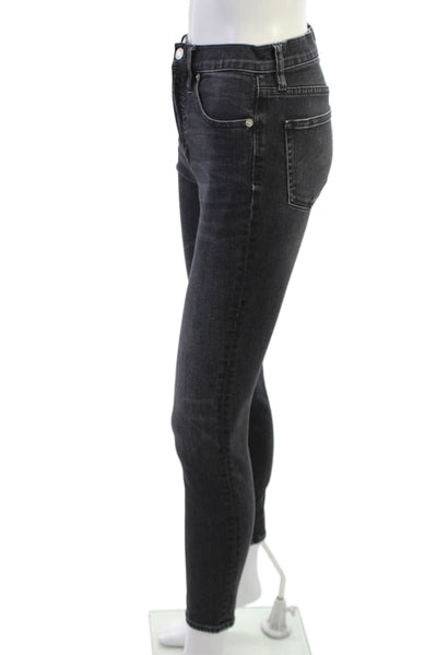 J Crew Women Ankle Skinny Jeans Dark Gray Mid Rise Size 25