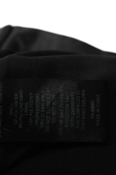 Jonathan Simkhai Womens Black Paperbag Cropped Ankle Pants Tie Size 2