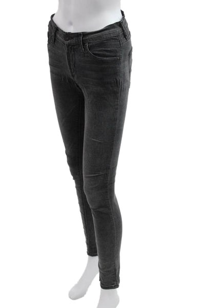 James Jeans Women Skinny Mid Rise Dark Gray Jeans Size 26