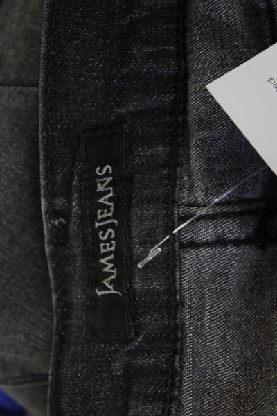 James Jeans Women Skinny Mid Rise Dark Gray Jeans Size 26