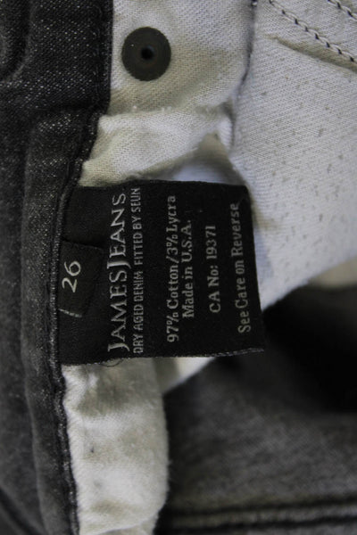 James Jeans Women Skinny Mid Rise Dark Gray Jeans Size 26