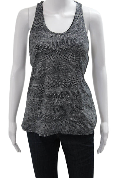 Lululemon Womens Aztec Black Nylon Blend Sleeveless Tank Round Neck Size 4