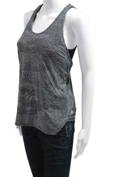Lululemon Womens Aztec Black Nylon Blend Sleeveless Tank Round Neck Size 4