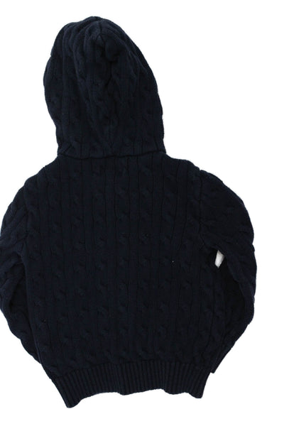 Polo Ralph Lauren Unisex Kids Cotton Cable Knit Hoodie Size 4