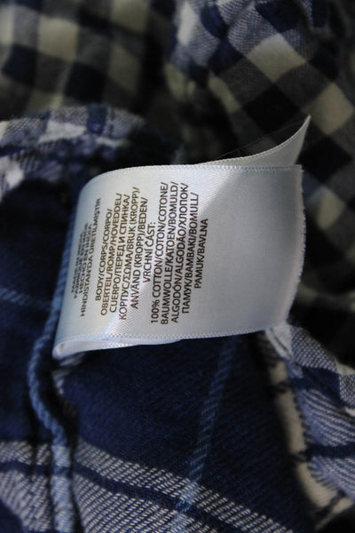 Polo Ralph Lauren Boys Cotton Checkered Button Up Shirt Blue 3