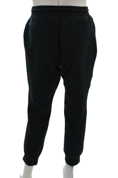 Nike Mens Jogger Sweatpants Black Cotton Polyester Drawstring Size XL