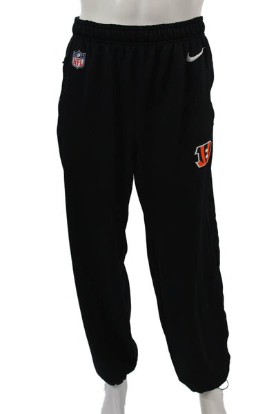 Nike Mens Sweatpants Black Drawstring Polyester Sports Size XL