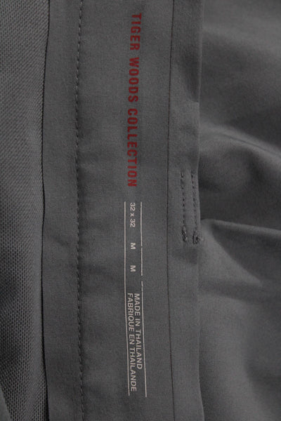 Nike Mens Dress Pants Gray Polyester Spandex Button Size 32