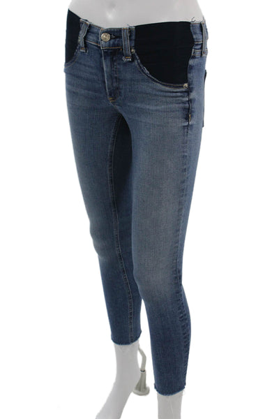 Rag & Bone Jean Womens Maternity Ankle Skinny Jeans Blue Size 23