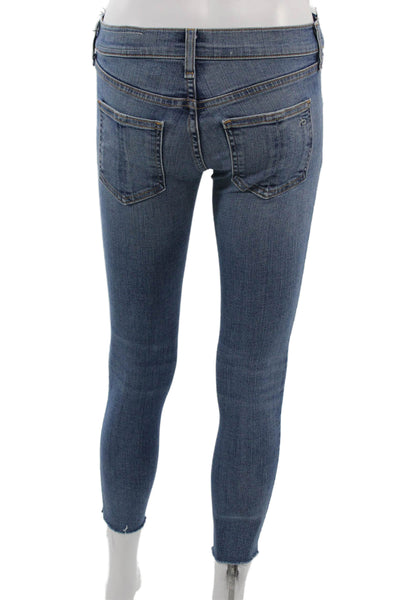 Rag & Bone Jean Womens Maternity Ankle Skinny Jeans Blue Size 23