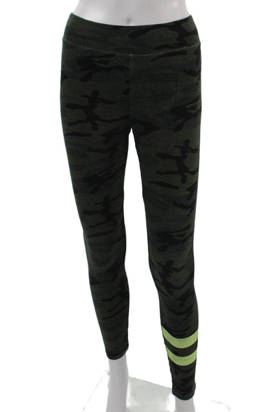 Sundry Womens Black Camouflage Ankle Leggings Army Size 1