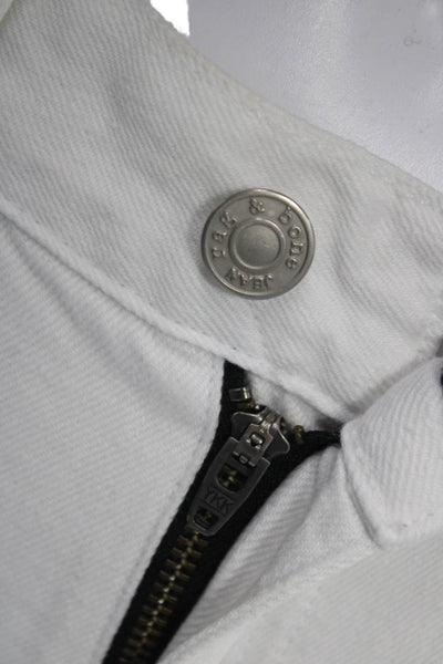 Rag & Bone Jean Unisex White Beach Shorts 65% Cotton 35% Tencel Size 24