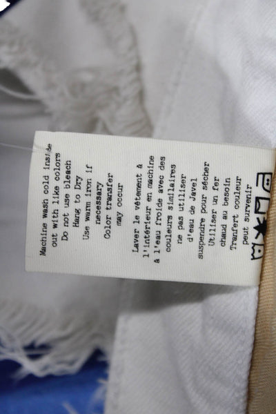 Rag & Bone Jean Unisex White Beach Shorts 65% Cotton 35% Tencel Size 24