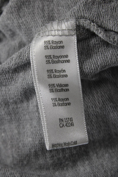 PJ Salvage Unisex Sweat Striped Gray Shorts Rayon Elastane Size L
