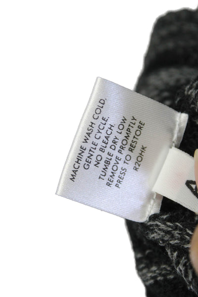Eileen Fisher Unisex Dark Gray Striped Organic Cotton Cardigan Size S