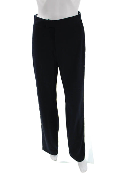 Zara Women Dress Pants Black Button Polyester Solid Fall Size XS