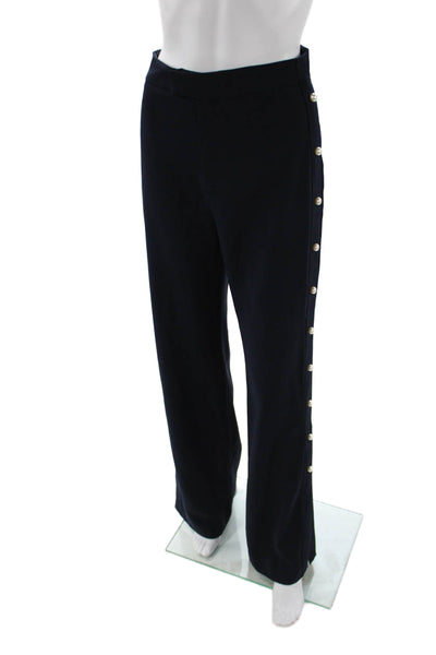 Zara Women Dress Pants Black Button Polyester Solid Fall Size XS
