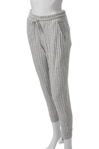 Chaser Womens Striped Gray Drawstring Jogger Sweatpants Size XS