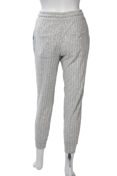 Chaser Womens Striped Gray Drawstring Jogger Sweatpants Size XS