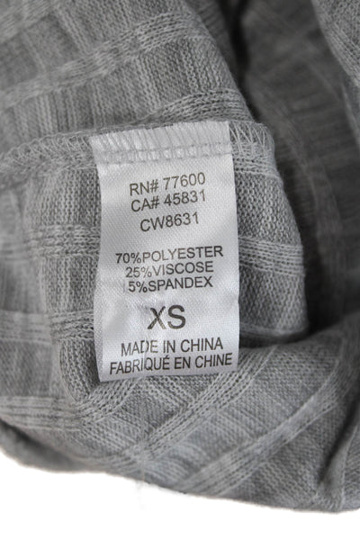 Chaser Womens Striped Gray Drawstring Jogger Sweatpants Size XS