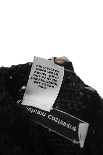 Cotton By Autumn Cashmere Unisex Black Bohemian Cardigan 100% Cotton Size M