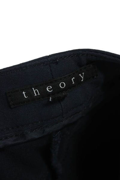Theory Womens Ankle Jeggings Dark Blue 66% Cotton Size 0