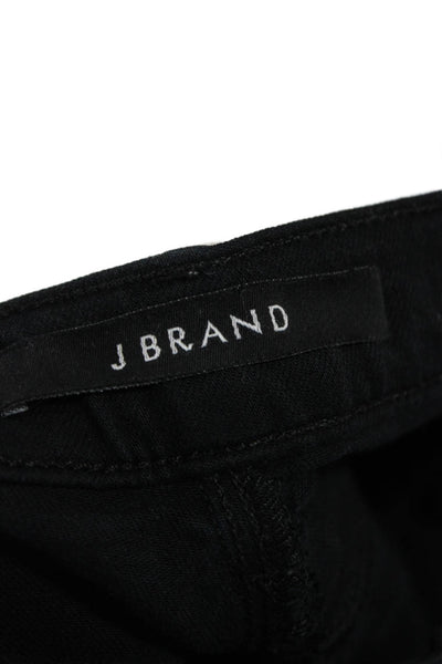 J Brand Womens Ankle Skinny Jeans Black Petite Size 24