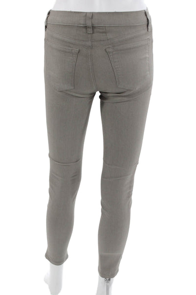 J Brand Women Ankle Jegging Pants Gray Mid Rise Size 25