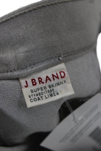 J Brand Women Ankle Jegging Pants Gray Mid Rise Size 25