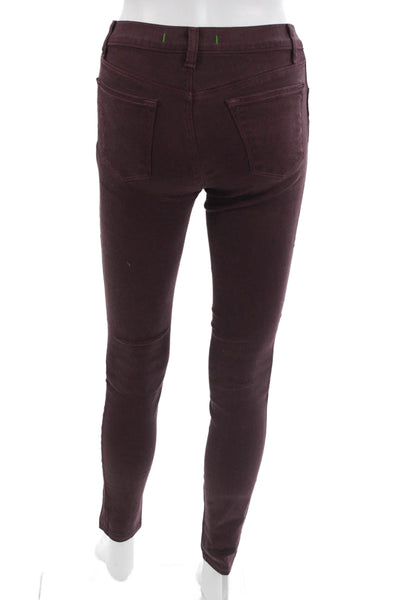 J Brand Women Skinny Ankle Jeans Brown Low Rise Size 25