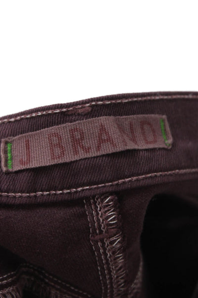 J Brand Women Skinny Ankle Jeans Brown Low Rise Size 25