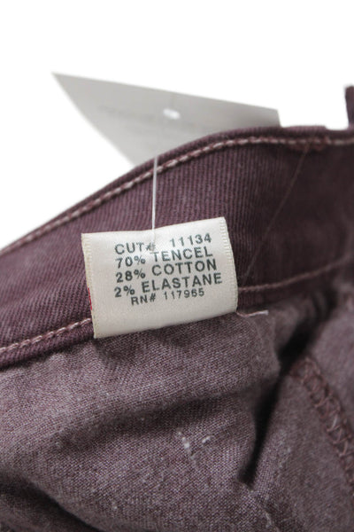 J Brand Women Skinny Ankle Jeans Brown Low Rise Size 25