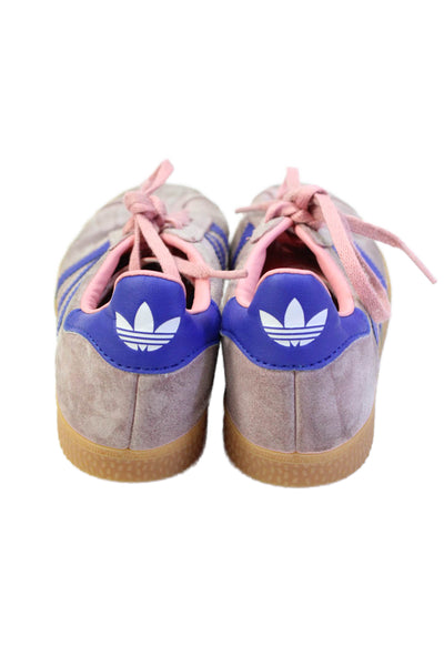Adidas Girls Lace Up Low Top Gazelle Sneakers Pink Size 1